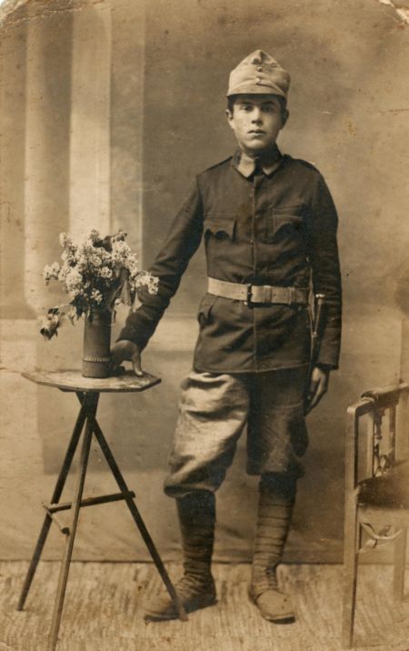 Jan Grodecki w mundurze austriackim